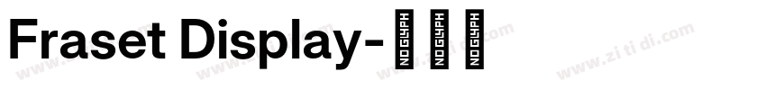 Fraset Display字体转换 Fraset Display字体转换